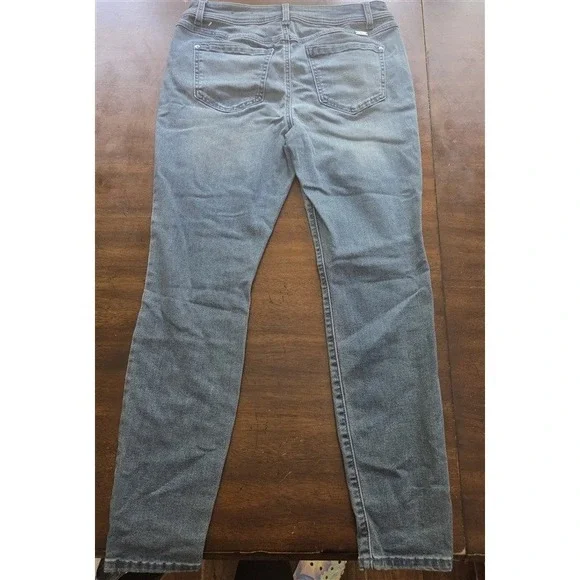 NWOT INC 10 Rhinestone Skinny Leg Regular Fit Jeans 127561 - Picture 3 of 7